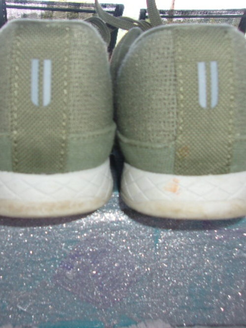 S-208 NOBULL CANVAS TRAINERS IN MOSS GREEN - Picture 9 of 12